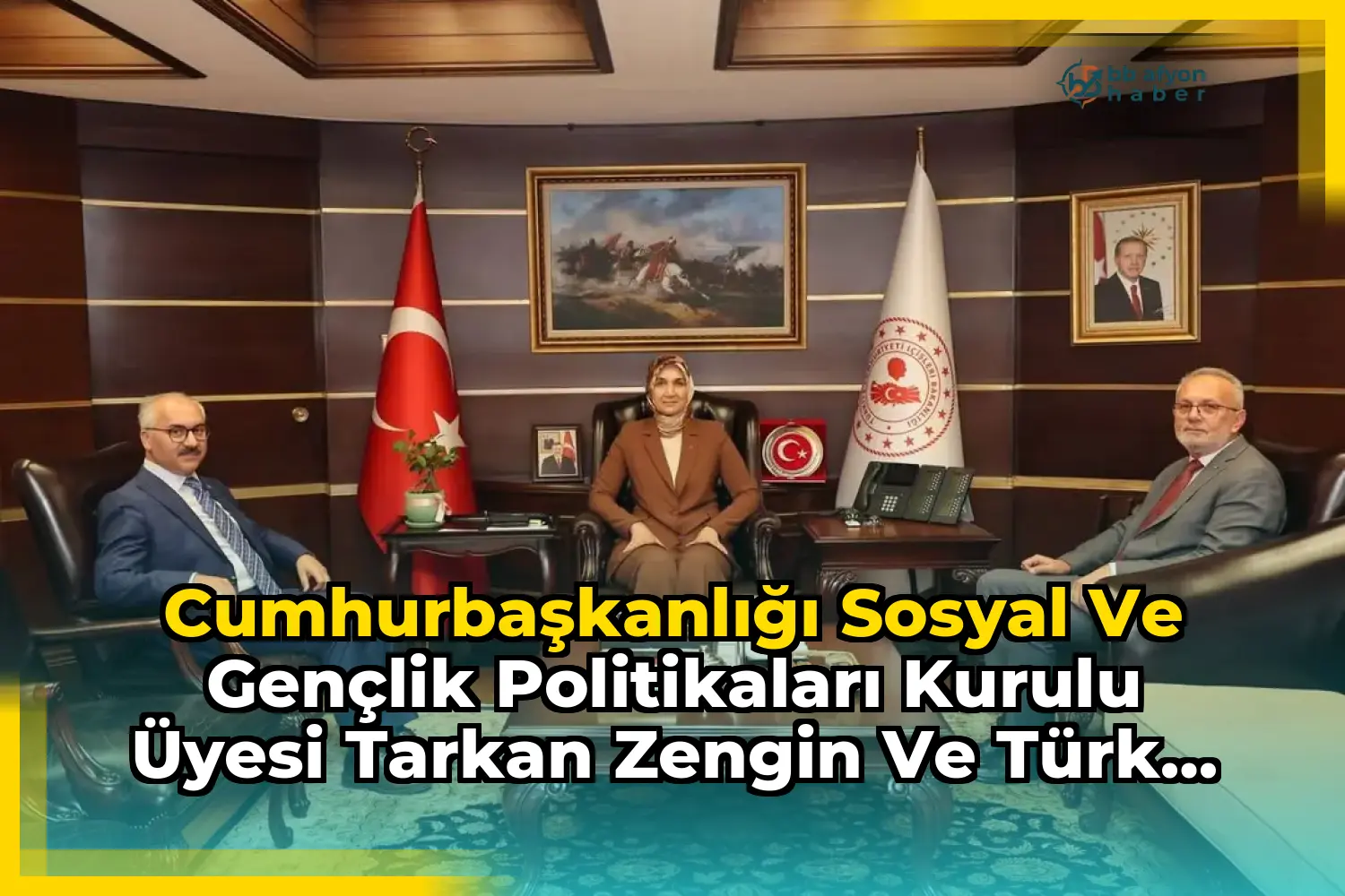 Cumhurbaşkanlığı Sosyal ve Gençlik Politikaları Kurulu Üyesi Tarkan Zengin ve Türk Harb-İş Sendikası Genel Başkanı Alaattin Soydan Görüştü