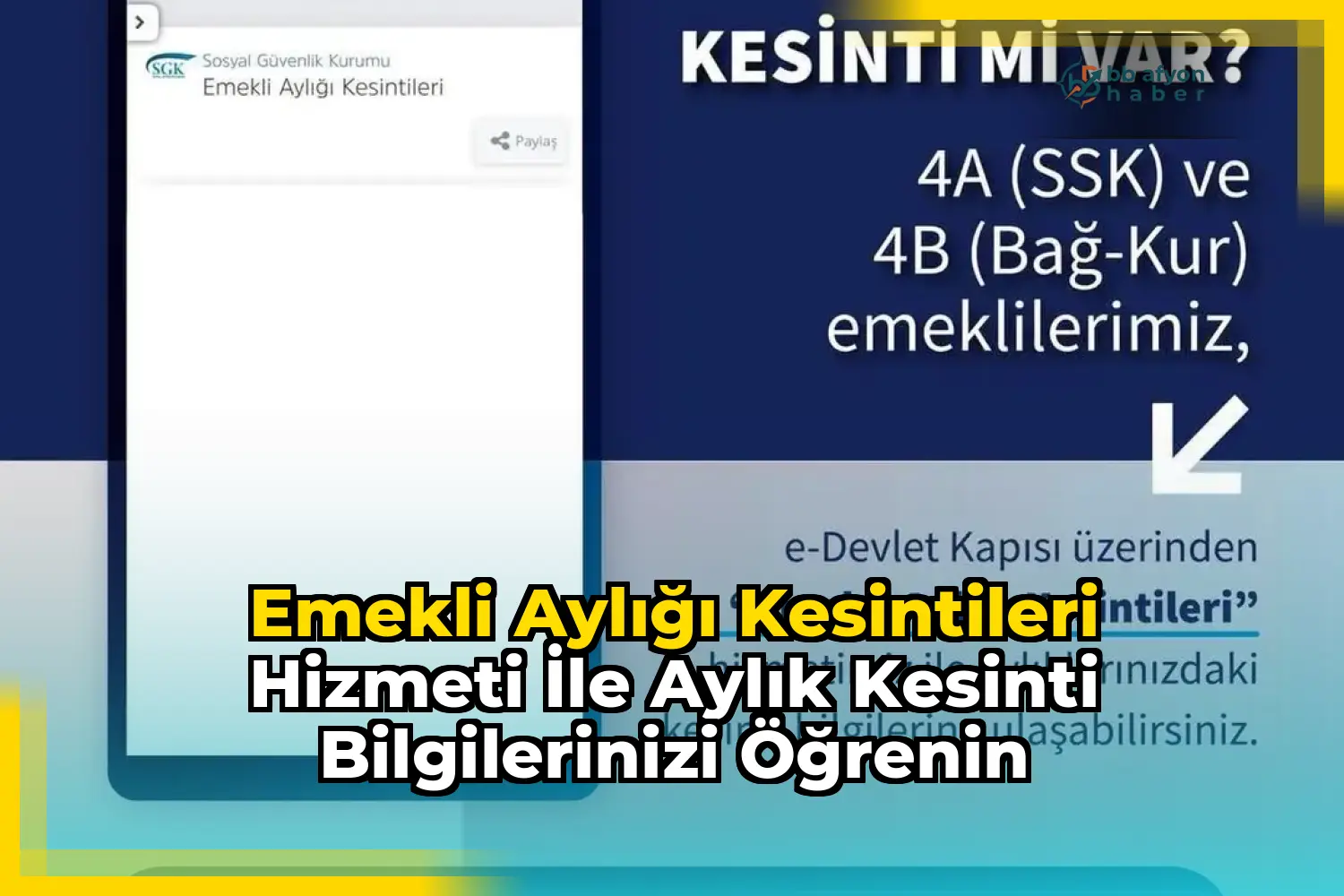 Emekli Aylığı Kesintileri Hizmeti ile Aylık Kesinti Bilgilerinizi Öğrenin
