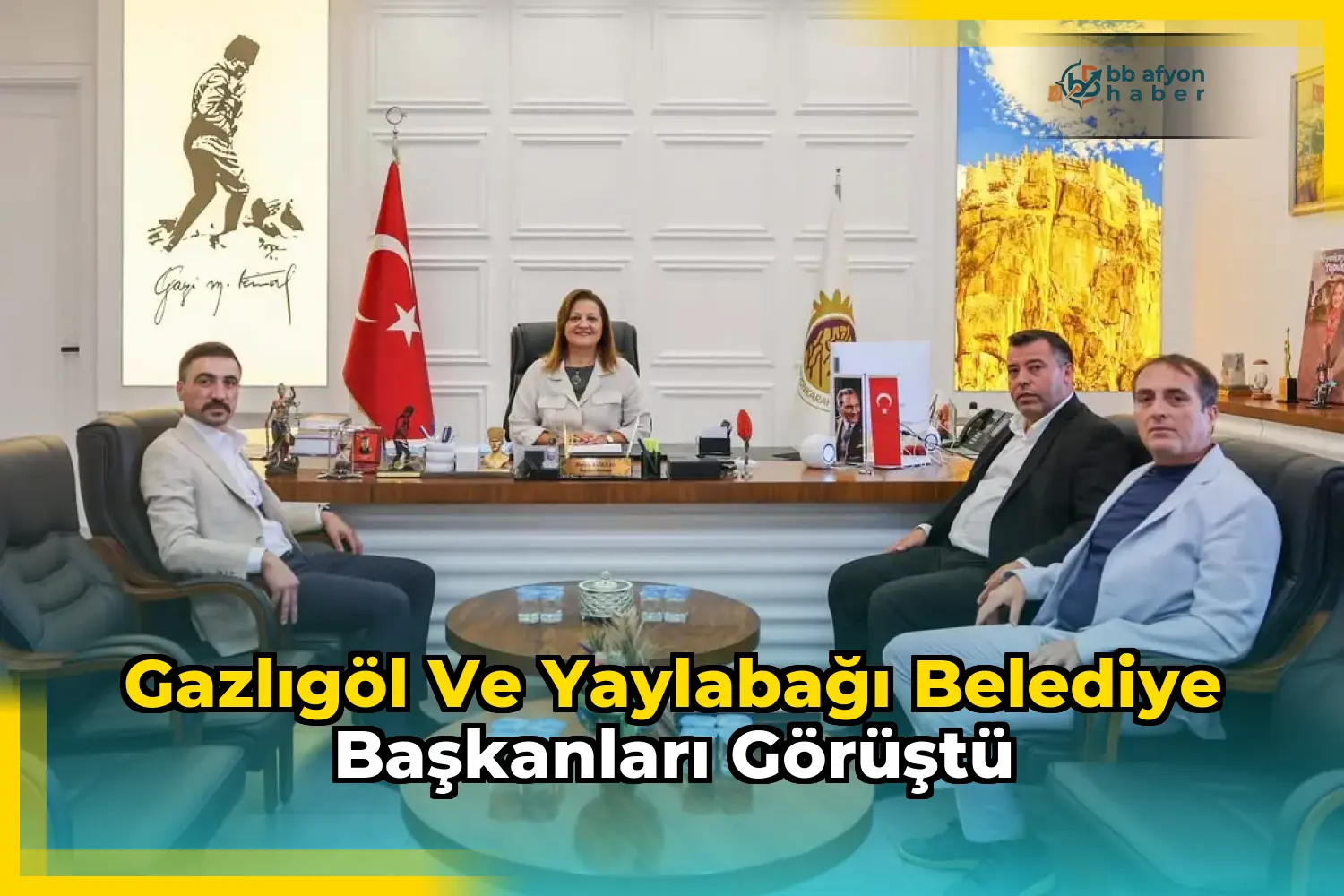 Gazlıgöl ve Yaylabağı Belediye Başkanları Görüştü