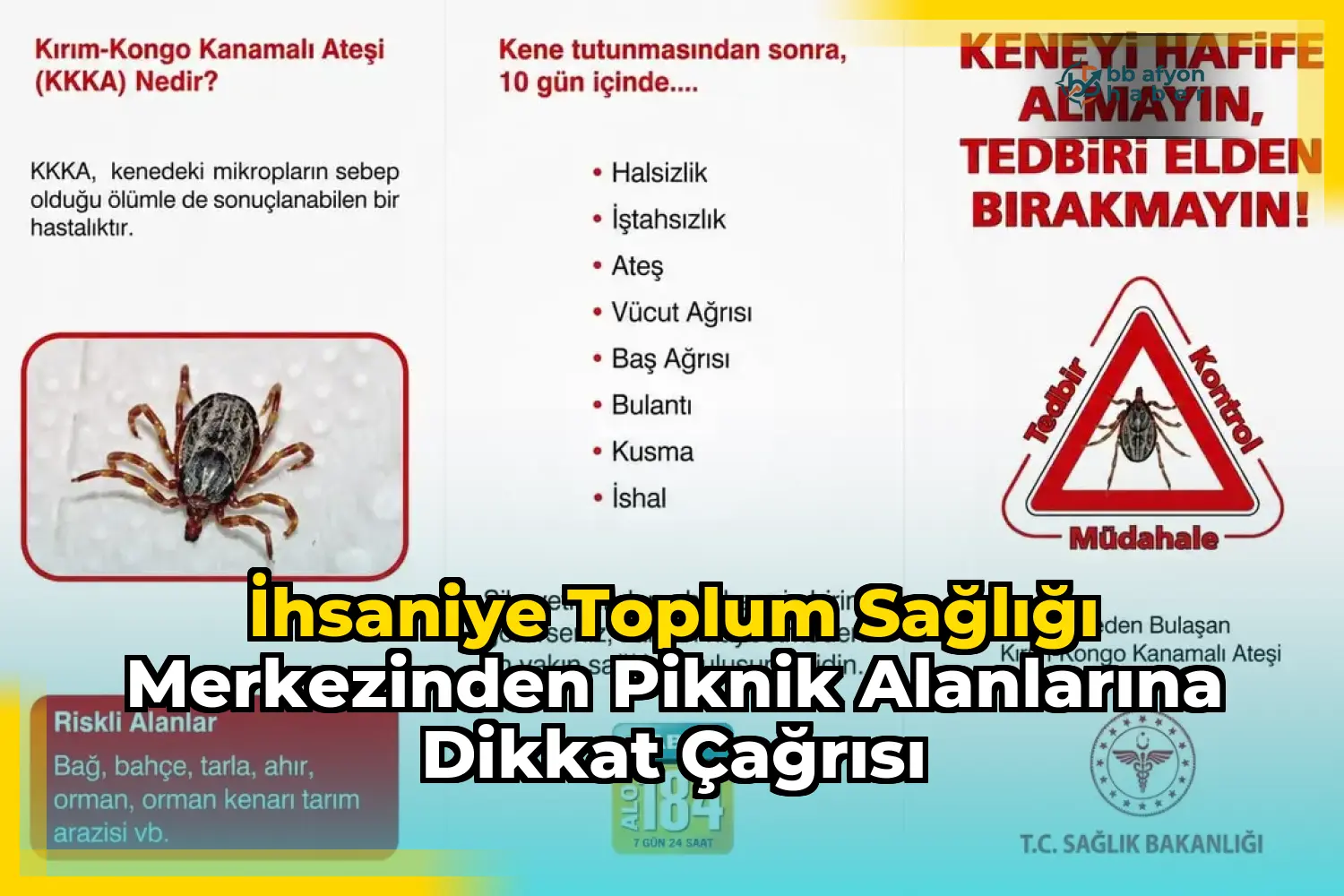 İhsaniye Toplum Sağlığı Merkezinden Piknik Alanlarına Dikkat Çağrısı