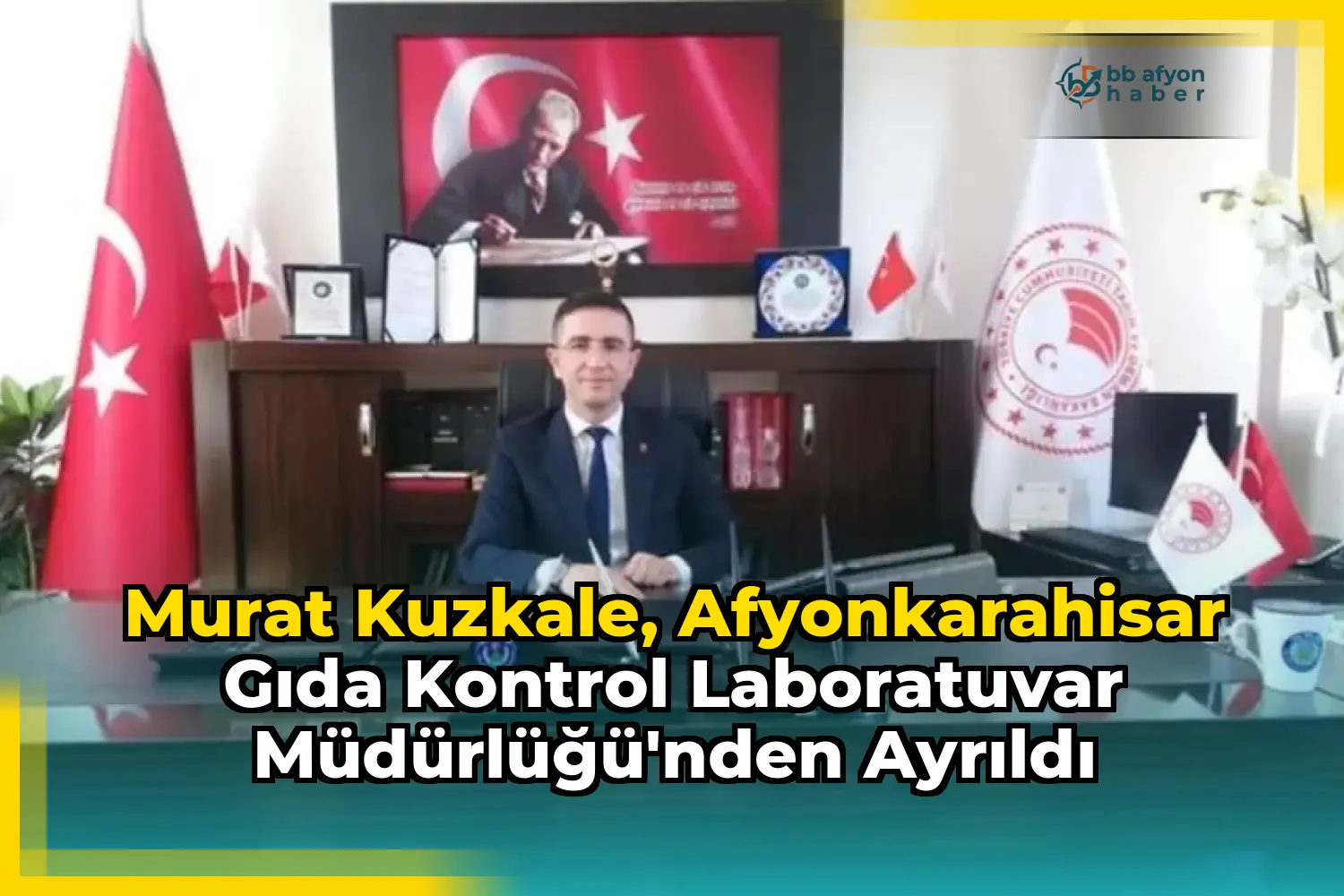 Murat Kuzkale, Afyonkarahisar Gıda Kontrol Laboratuvar Müdürlüğü'nden Ayrıldı
