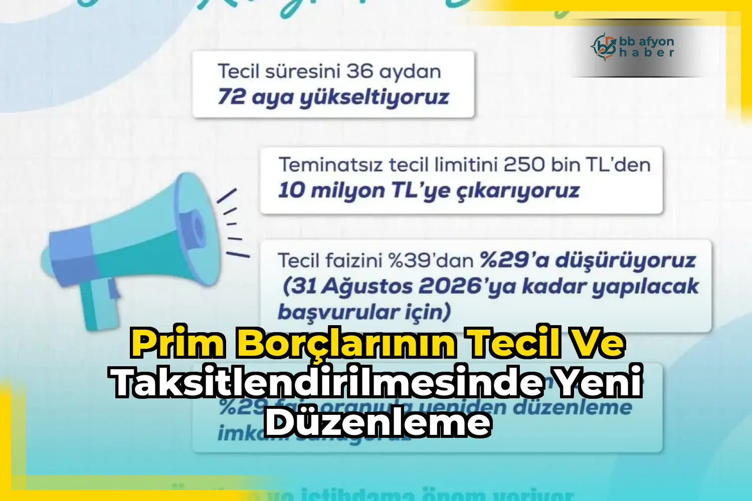 Prim Borçlarının Tecil ve Taksitlendirilmesinde Yeni Düzenleme