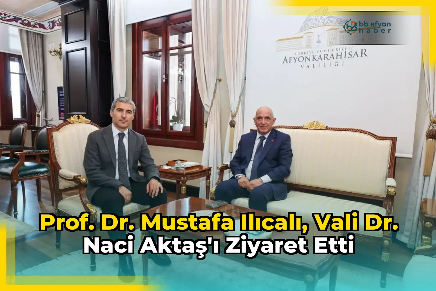 Prof. Dr. Mustafa Ilıcalı, Vali Dr. Naci Aktaş'ı Ziyaret Etti