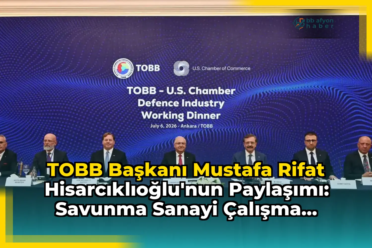 TOBB Başkanı Mustafa Rifat Hisarcıklıoğlu'nun Paylaşımı: Savunma Sanayi Çalışma Toplantısı