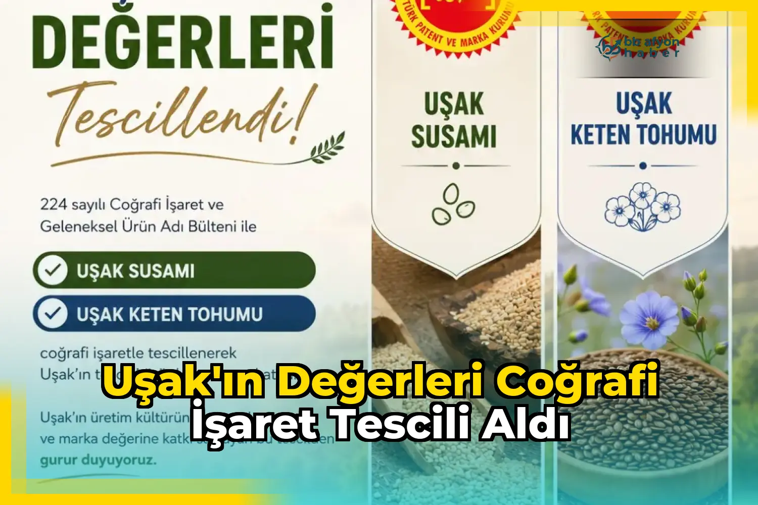 Uşak'ın Değerleri Coğrafi İşaret Tescili Aldı