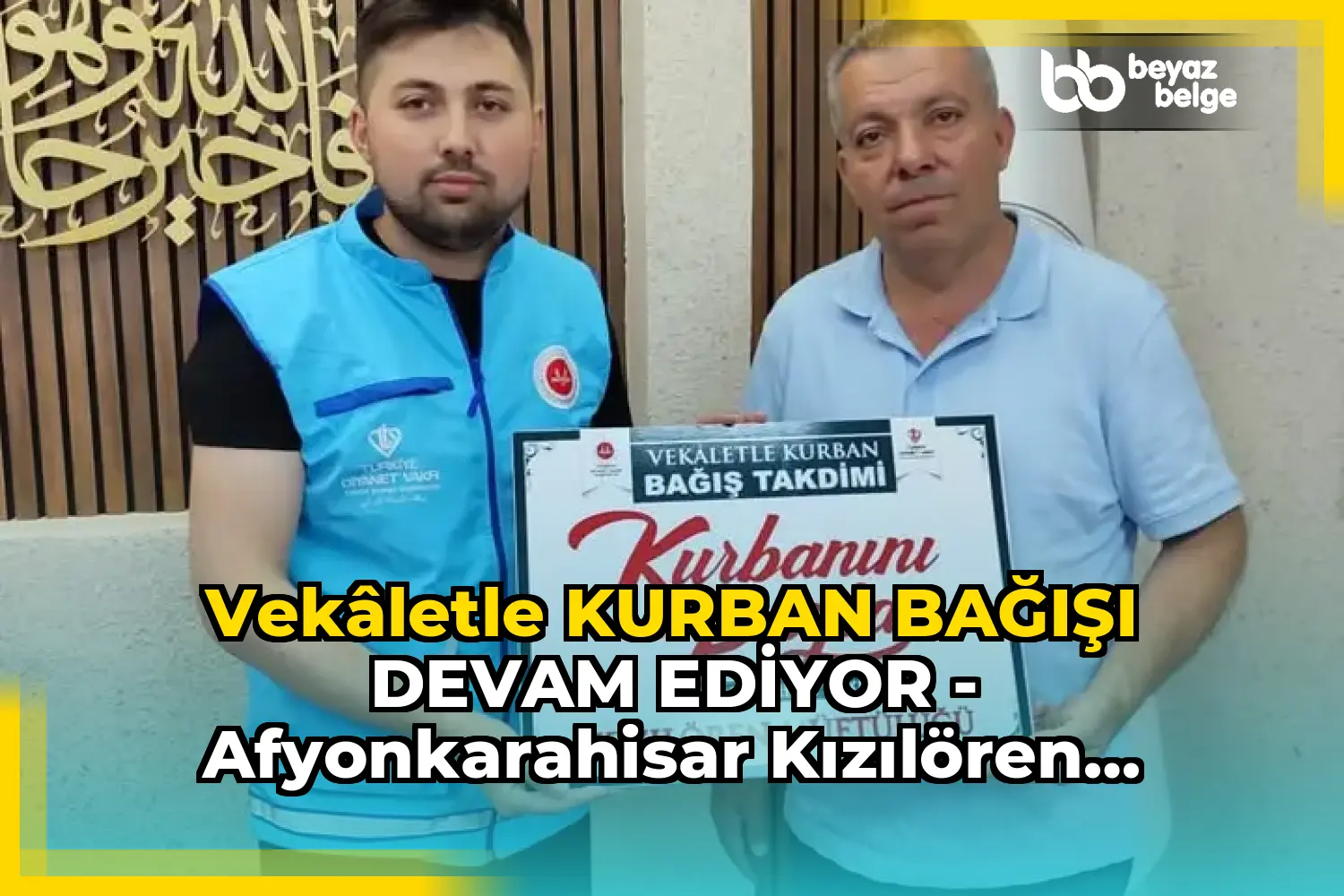 VEKÂLETLE KURBAN BAĞIŞI DEVAM EDİYOR - Afyonkarahisar KızılÖren Müftülüğü