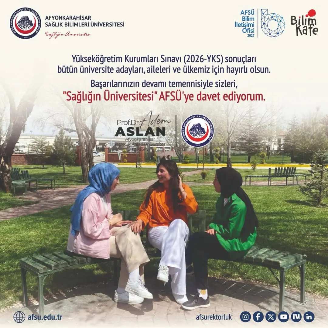 Afyonkarahisar Sağlık Bilimleri Üniversitesi AFSÜ'nün Yaptığı Paylaşım