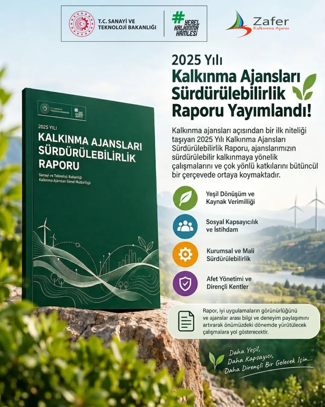 2025 Yılı Kalkınma Ajansları Sürdürülebilirlik Raporu Yayımlandı