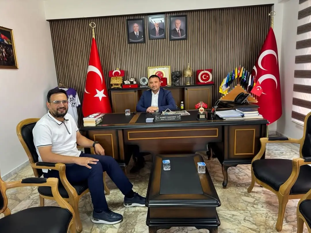 Afyon Postası İmtiyaz Sahibi Nail Azbay, MHP Afyonkarahisar İl Başkanı Ahmet Kahveci'yi Ziyaret Etti