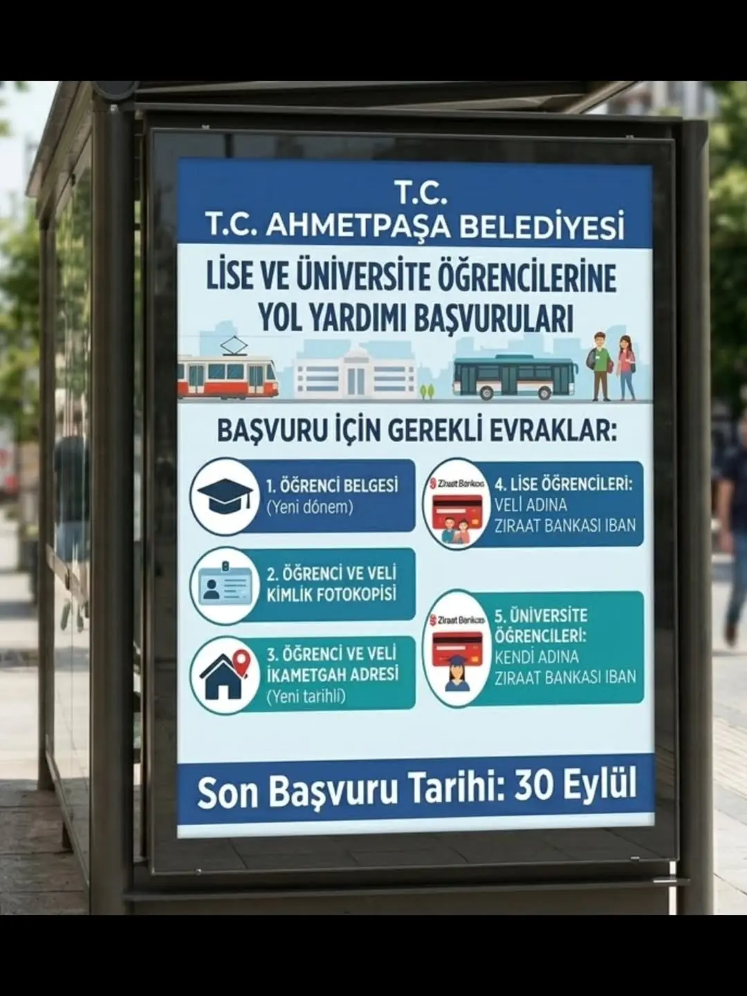Afyonkarahisar AhmetPaşa Belediyesi'nden Lise ve Üniversite Öğrencilerine Yol Desteği Başvuruları