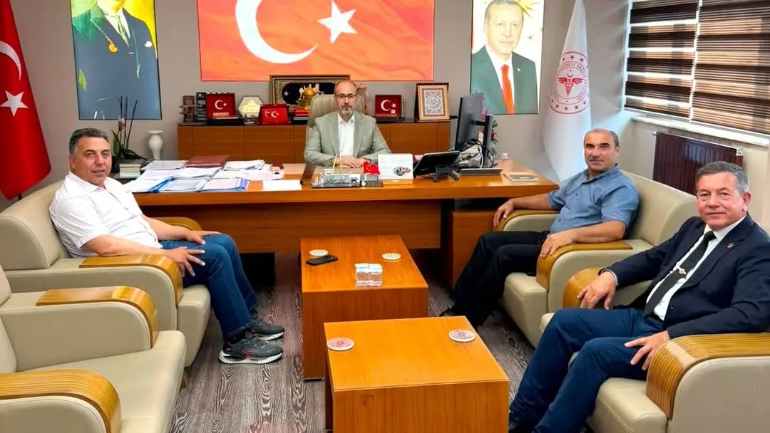 Afyonkarahisar İl Sağlık Müdürlüğü, AK Parti Çay İlçe Başkanı ve Belediye Başkanını Ağırladı