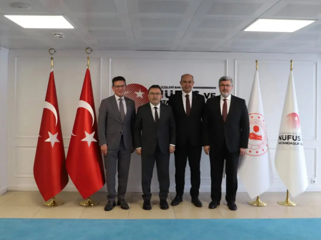 Ak Parti Milletvekilleri Nüfus ve Vatandaşlık İşleri Genel Müdürü Mehmet Levent Kepçeli'yi Ziyaret Etti
