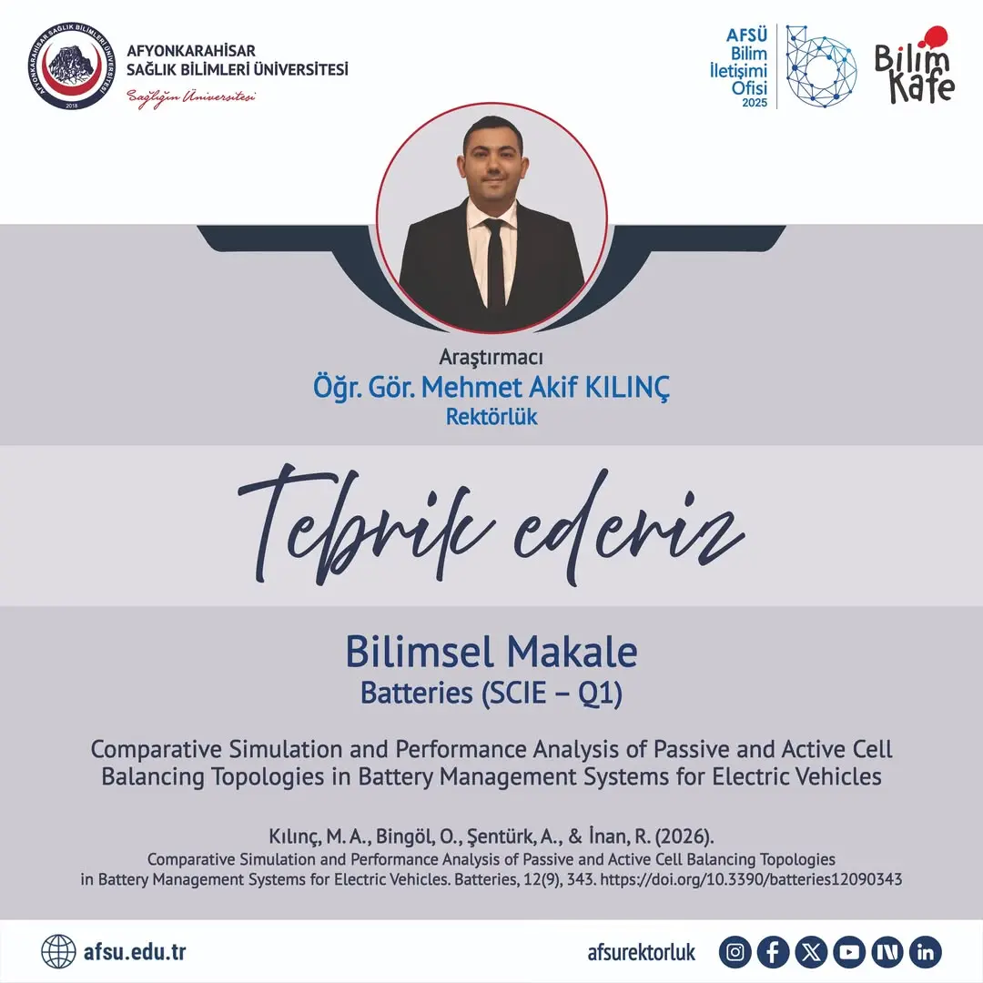 Akademik Başarı: Bilimsel Makale (Batteries)
