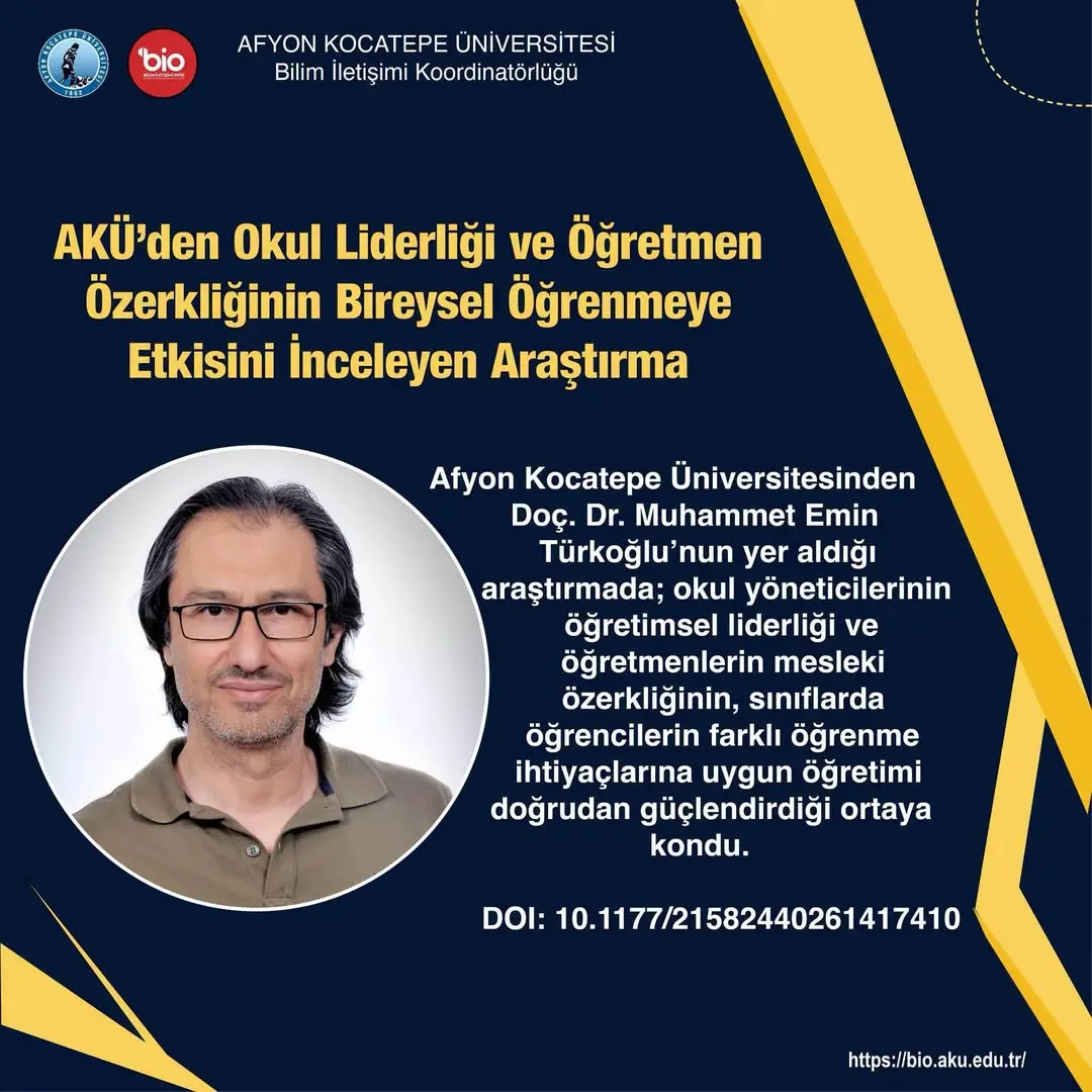 AKÜ’den Okul Liderliği ve Öğretmen Özerkliğinin Bireysel Öğrenmeye Etkisini İnceleyen Araştırma