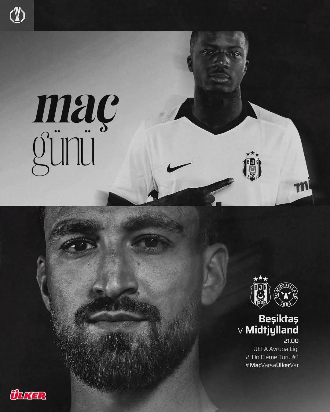 Beşiktaş'ın Bugünkü Maçı: Midtjylland ile Karşılaşacak