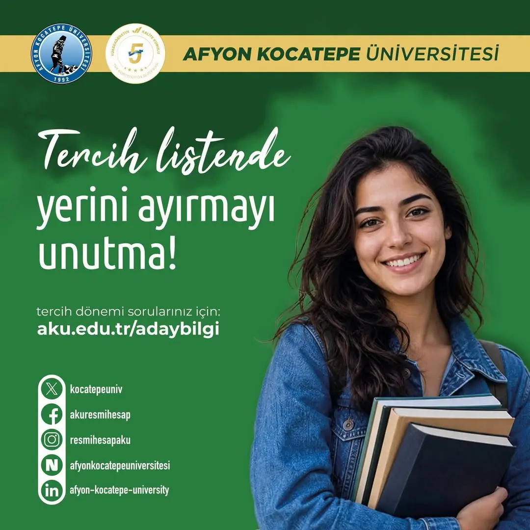 Bilgiye giden yol Afyon Kocatepe Üniversitesinden geçiyor!