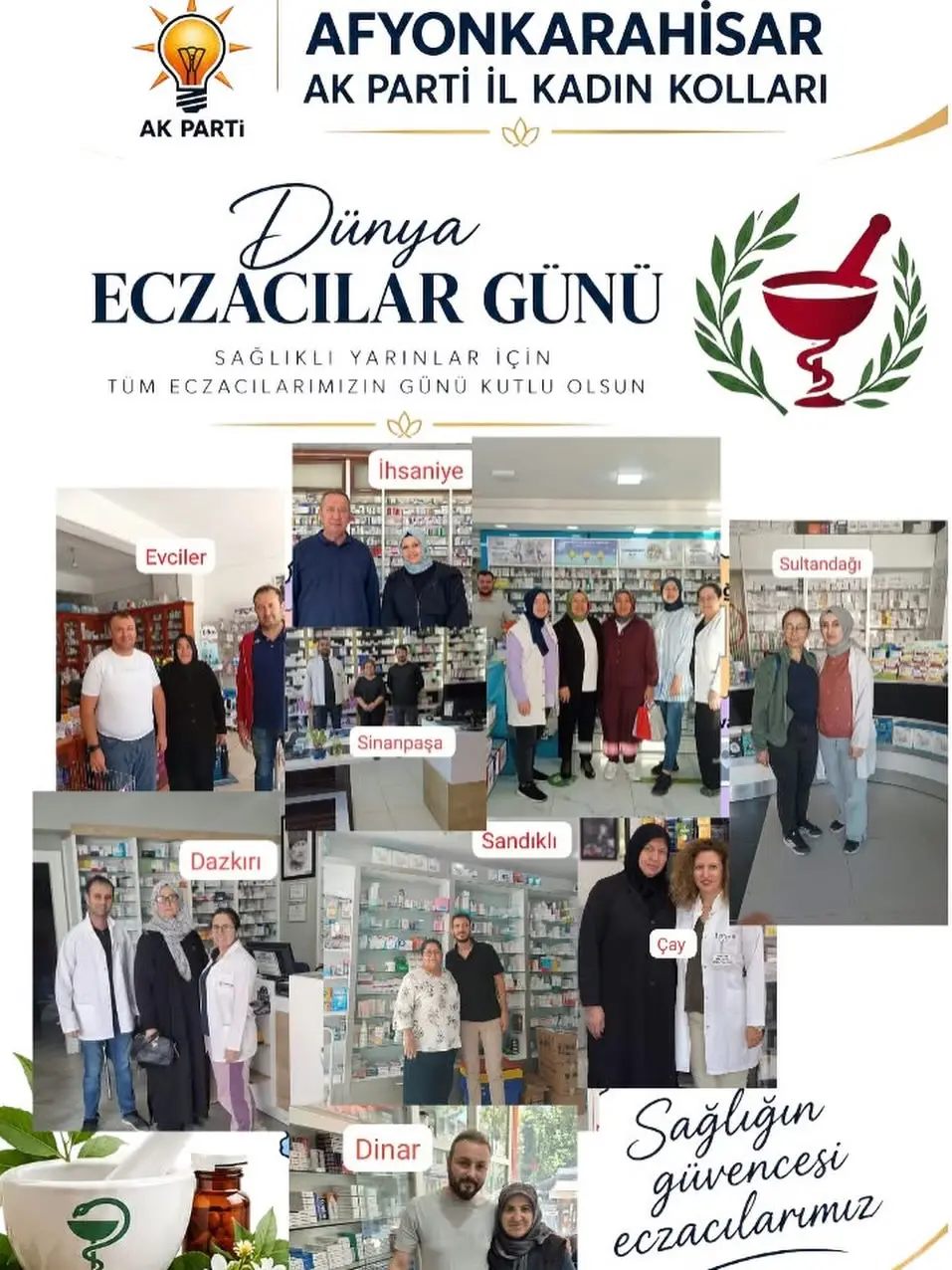 Dünya Eczacılar Günü Kutlaması AK Parti Afyonkarahisar İl Kadın Kolları'ndan
