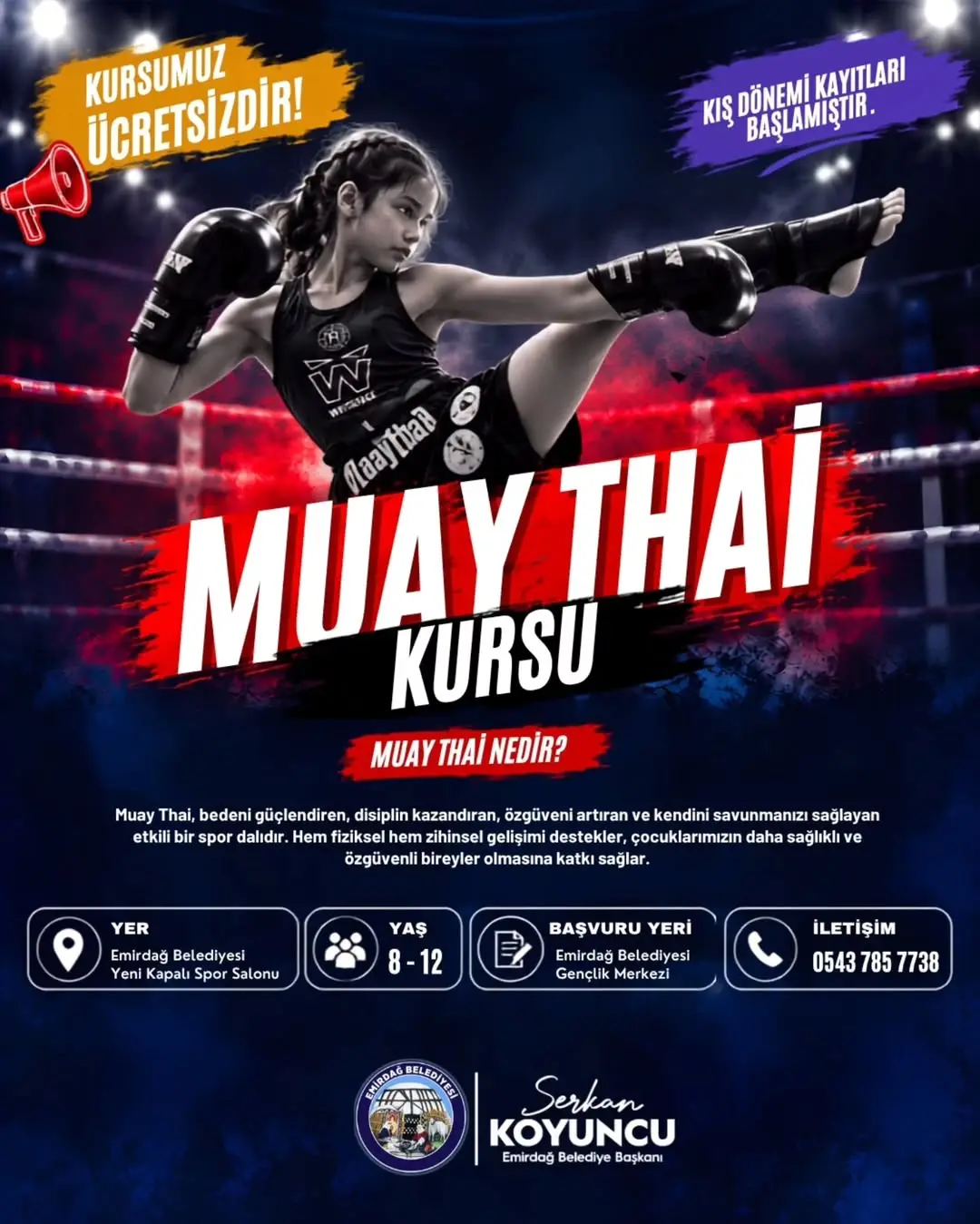 Emirdağ Belediyesi'nden Ücretsiz Muay Thai Kursu Kayıtları Başladı!