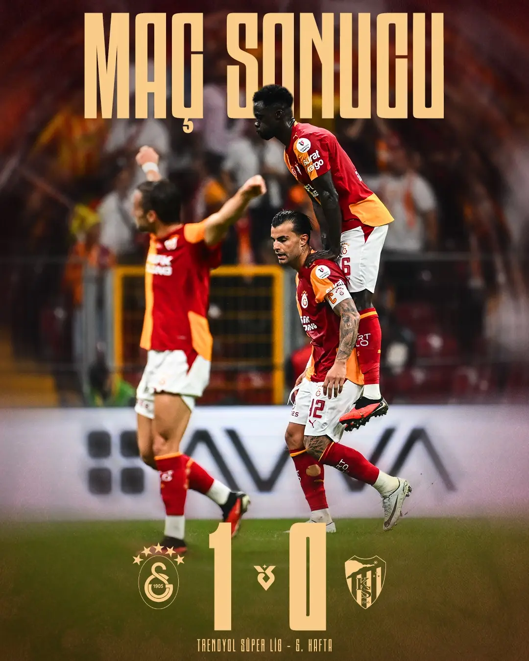 Galatasaray, Kocaelispor'u 1-0 Mağlup Ederek 3 Puanı Kazandı