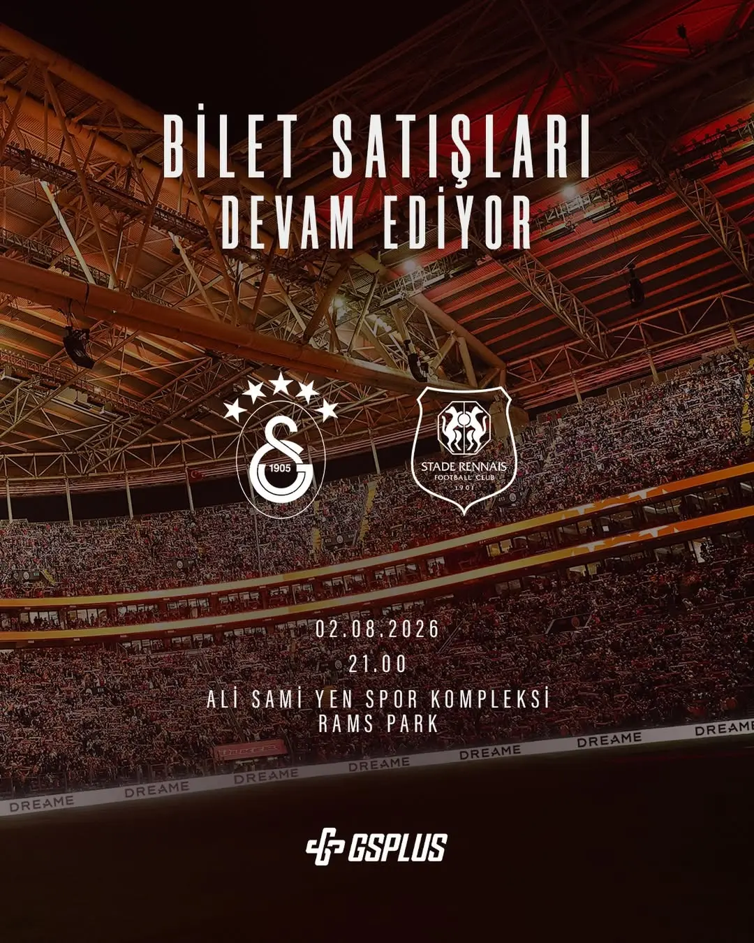 Galatasaray Spor Kulübü, Stade Rennais FC Maçı Bilet Satışlarını Duyurdu
