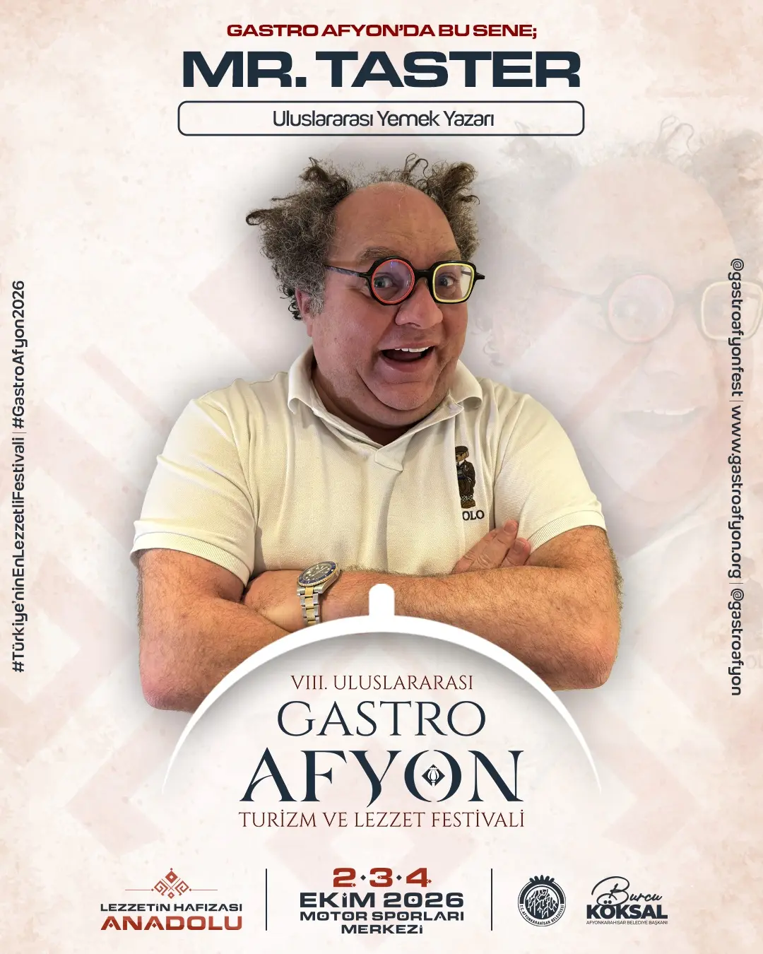Gastro Afyon Festivalinde Uluslararası Yemek Yazarı Mr. Taster Katılımı