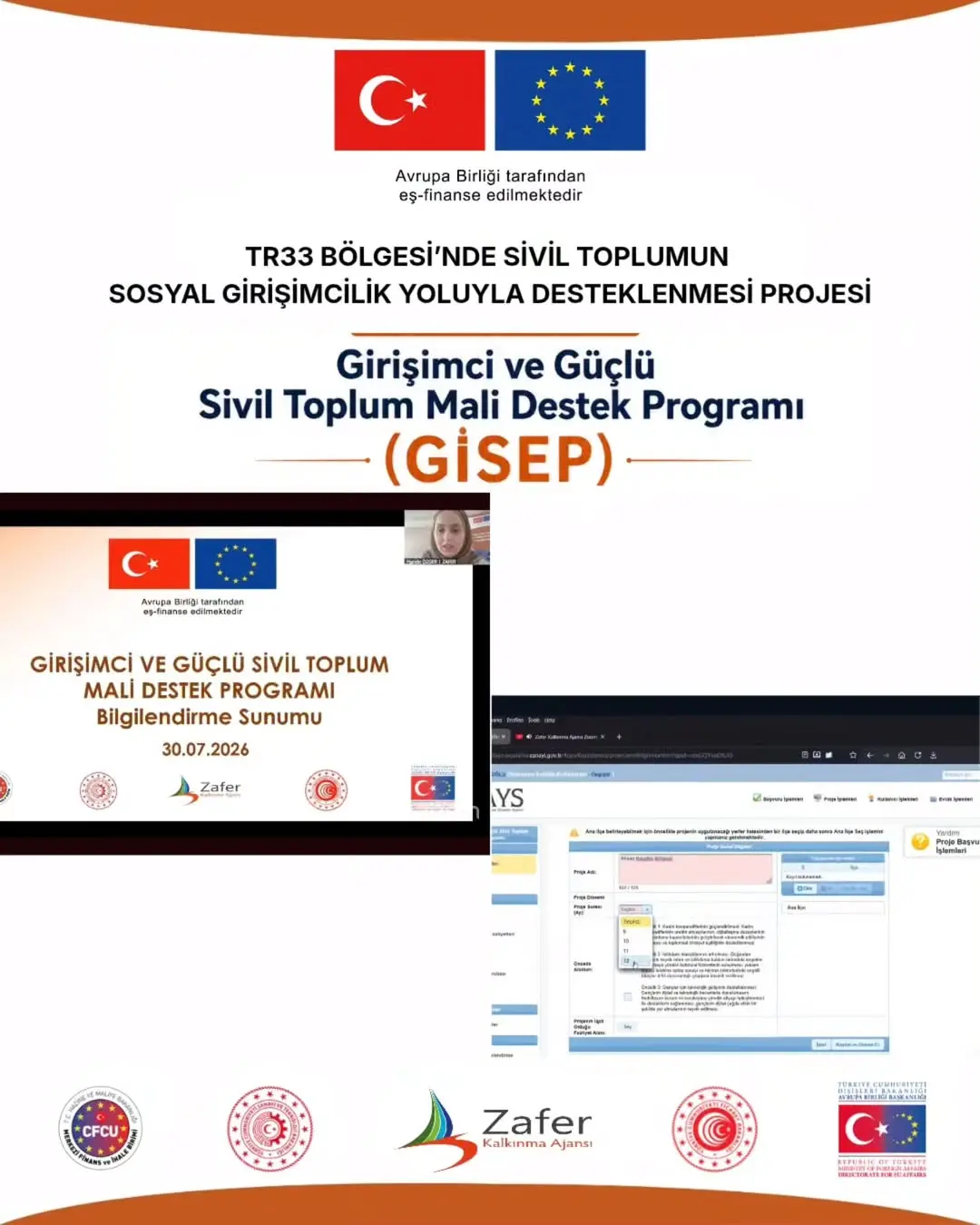 Girişimci ve Güçlü Sivil Toplum Mali Destek Programı (GİSEP) Eğitim Toplantısı Gerçekleştirildi!
