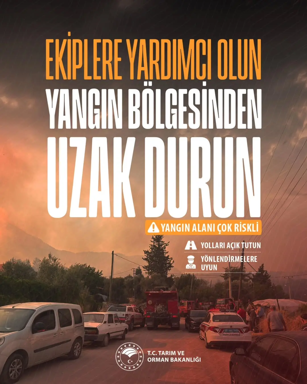 Orman Yangınlarına Müdahale Eden Kahramanlara Destek Çağrısı