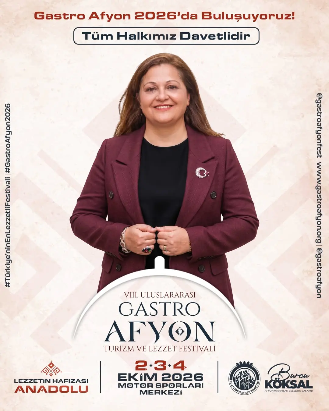 T.C. Afyonkarahisar Belediyesi 8. Uluslararası Gastro Afyon Turizm ve Lezzet Festivali Düzenliyor
