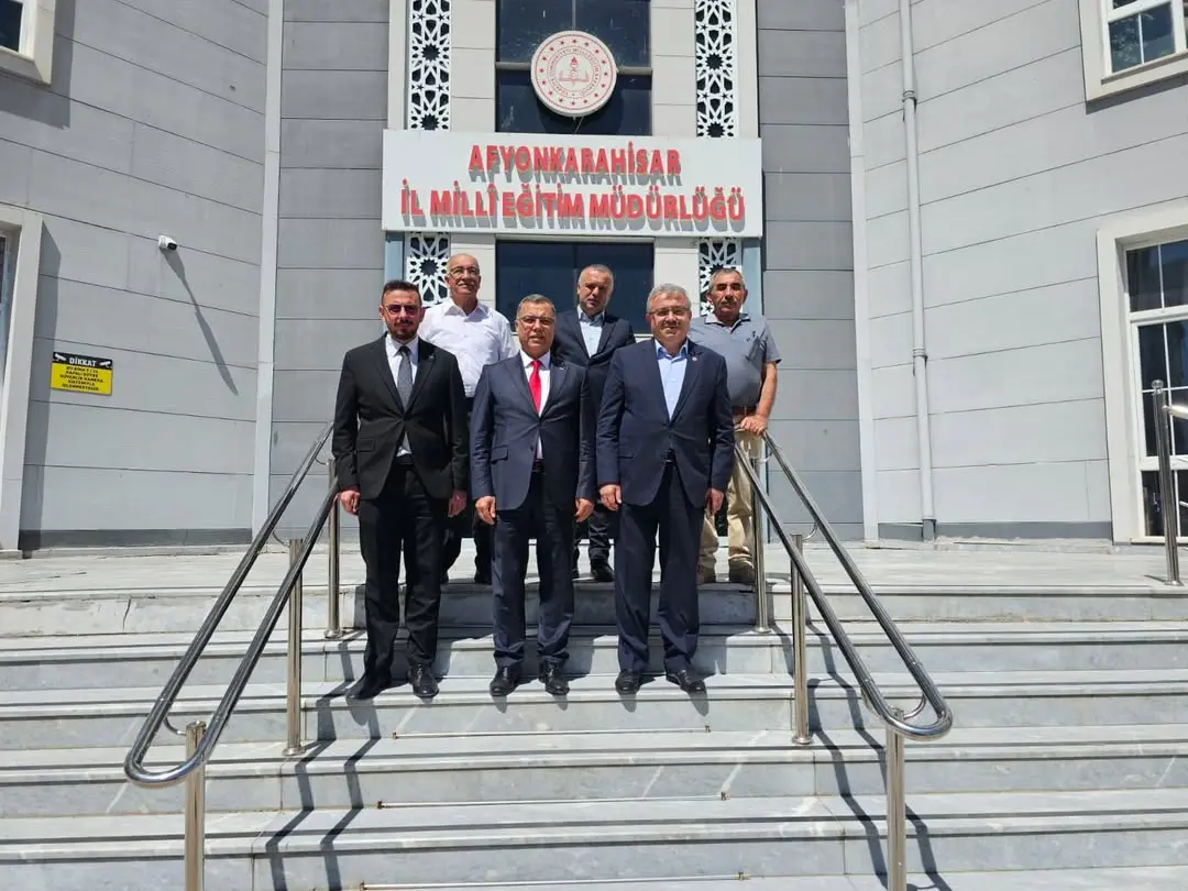 TBMM Başkanlık Divanı Katip Üyesi Av. İbrahim Yurdunuseven, Afyonkarahisar İl Milli Eğitim Müdürü İsmail Altınkaynak'ı Ziyaret Etti