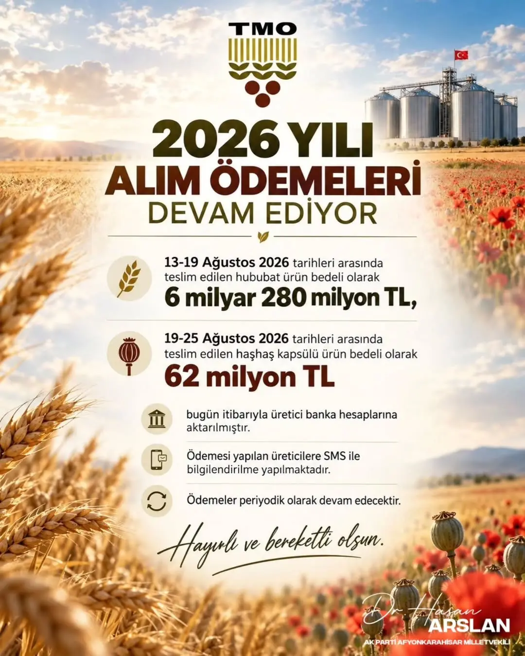 TMO'dan Üreticilere Müjdeli Haber: Ödemeler Hesaplarda!