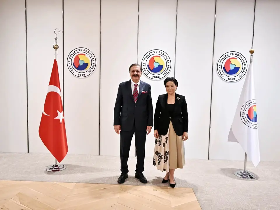 TOBB Başkanı Mustafa Rifat Hisarcıklıoğlu'nun Kadın Girişimciler Kurulu Başkanı Lazzat Ramazanova İle Buluşması