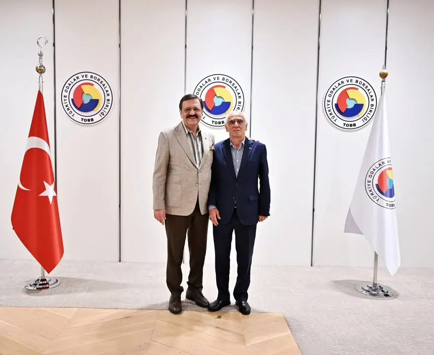 TOBB Başkanı Mustafa Rifat Hisarcıklıoğlu'nun Trabzon Ticaret ve Sanayi Odası Meclis Başkanı Şadan Eren ile Buluşması