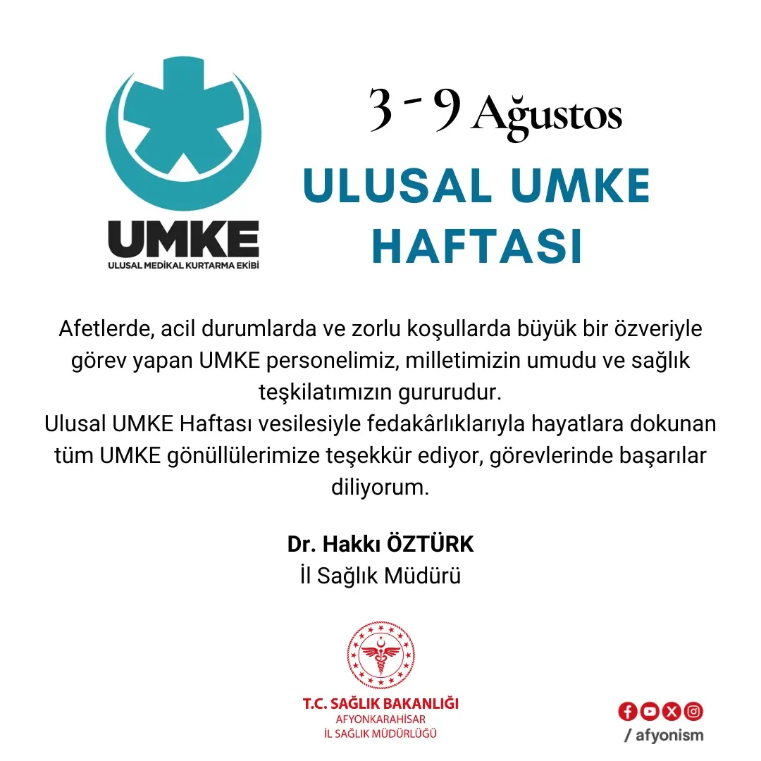 UMKE Personeli Afetlerde Özveriyle Görev Yapıyor