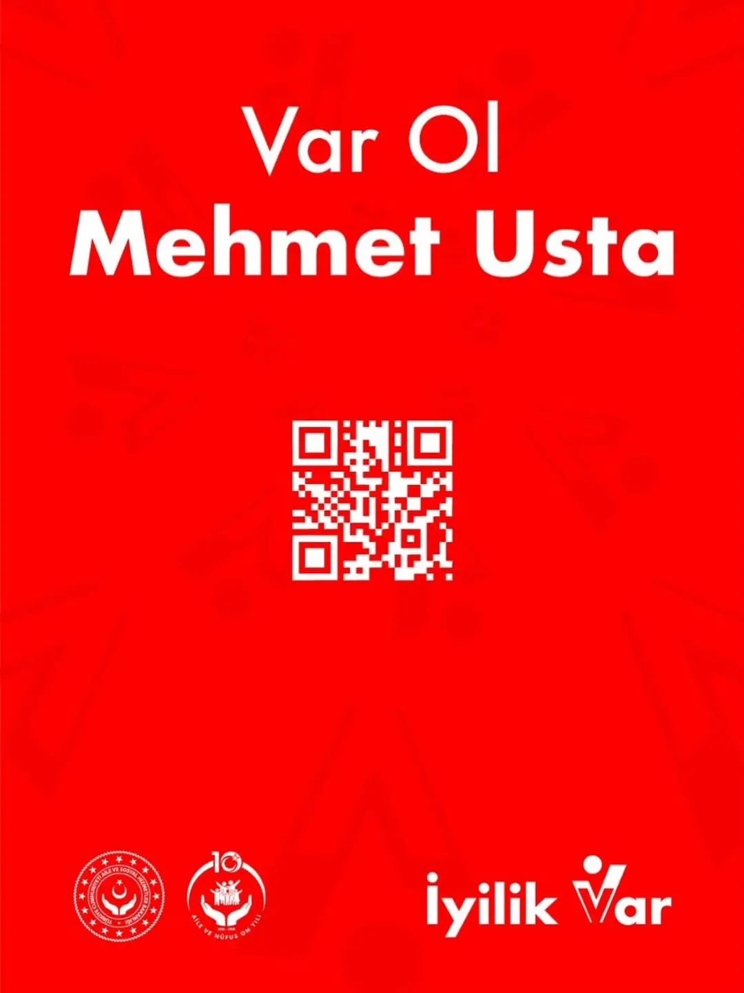 Var ol MEHMET USTA!...