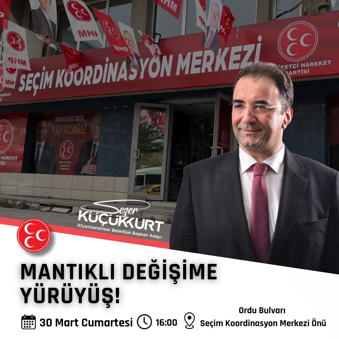 Mantıklı değişim yürüyüşene davet.